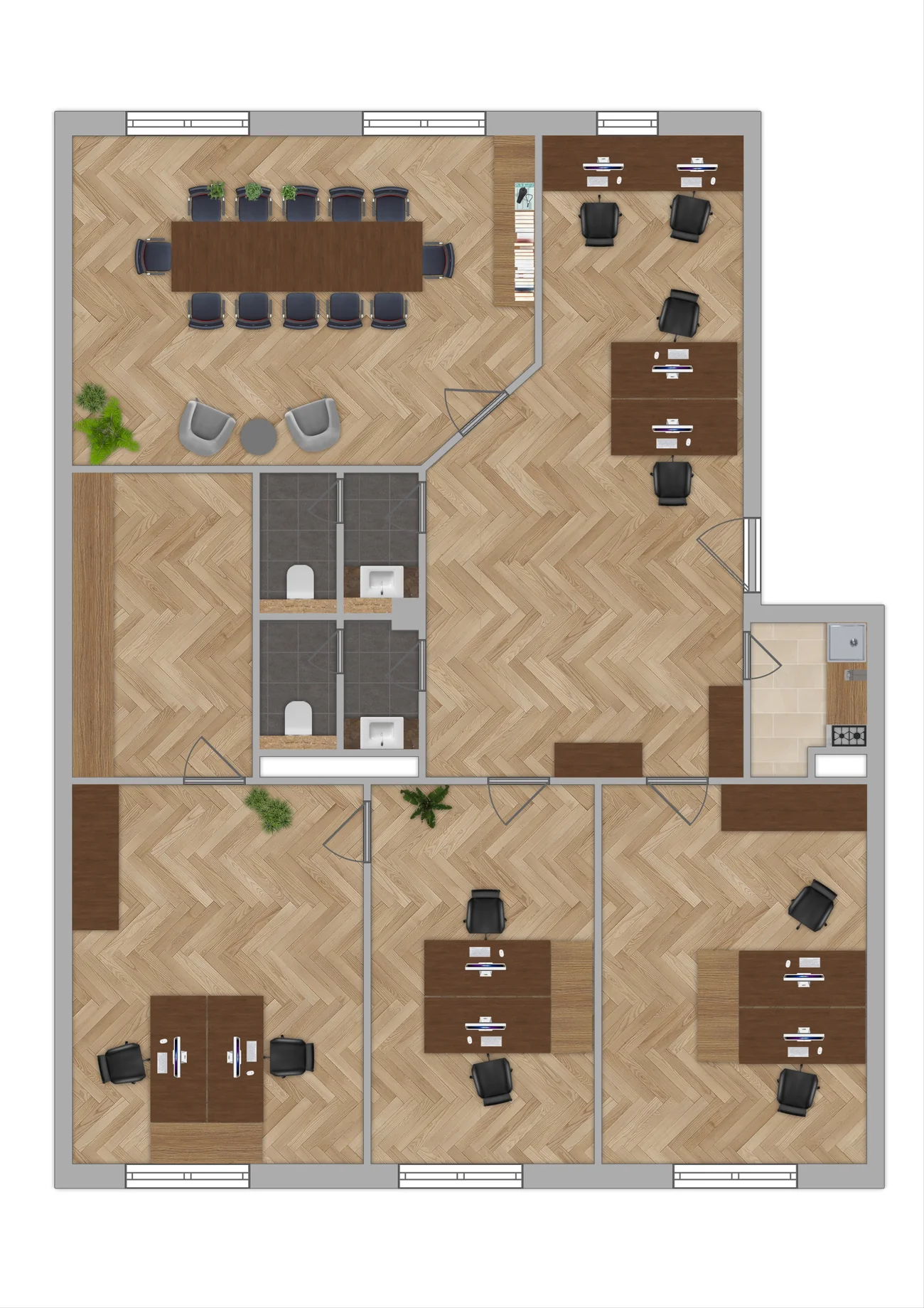 Grundriss der Gewerbeeinheit 04