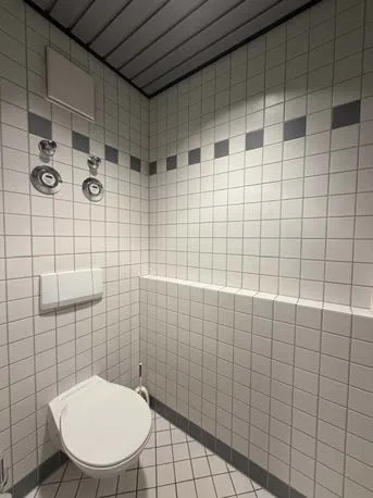 Sanitäre Einrichtung mit WC