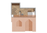 Grundriss 2. Ebene - leerstehende 3 Zimmer Maisonette Wohnung mit Balkon und hochwertiger Einbauküche
