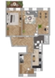 Grundriss - 3 Zimmerwohnung mit Balkon *** Sonder AfA von bis zu 4,5 %