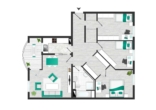 Grundriss - 4 Zimmerwohnung mit Blick auf den Lene Voigt Park!